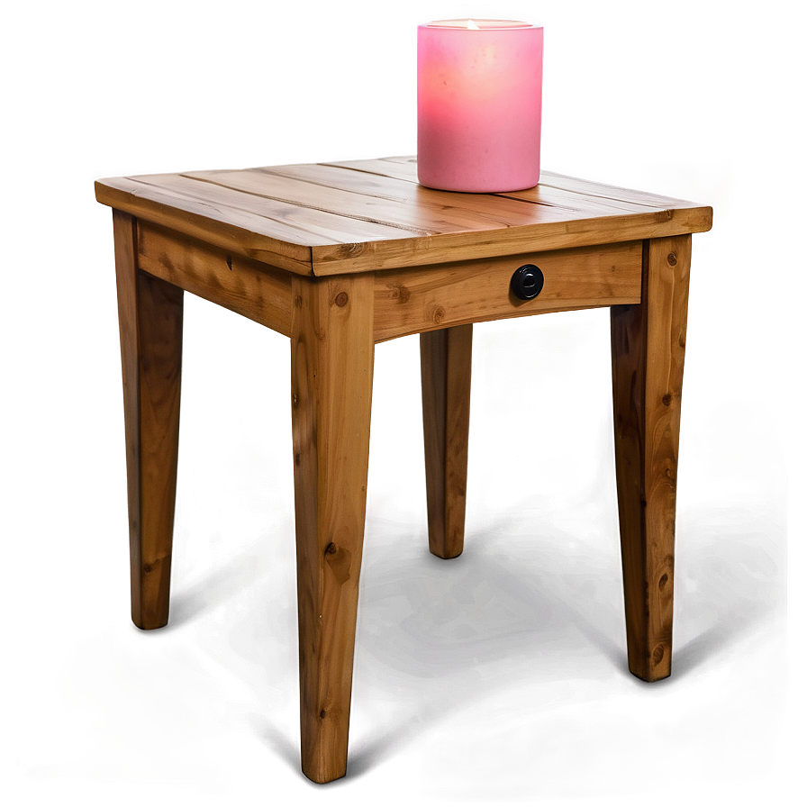 Rustic End Table Png 06292024 PNG Image