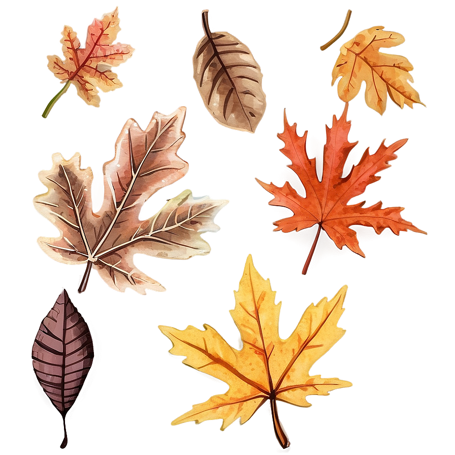 Rustic Fall Leaf Png Prb PNG Image