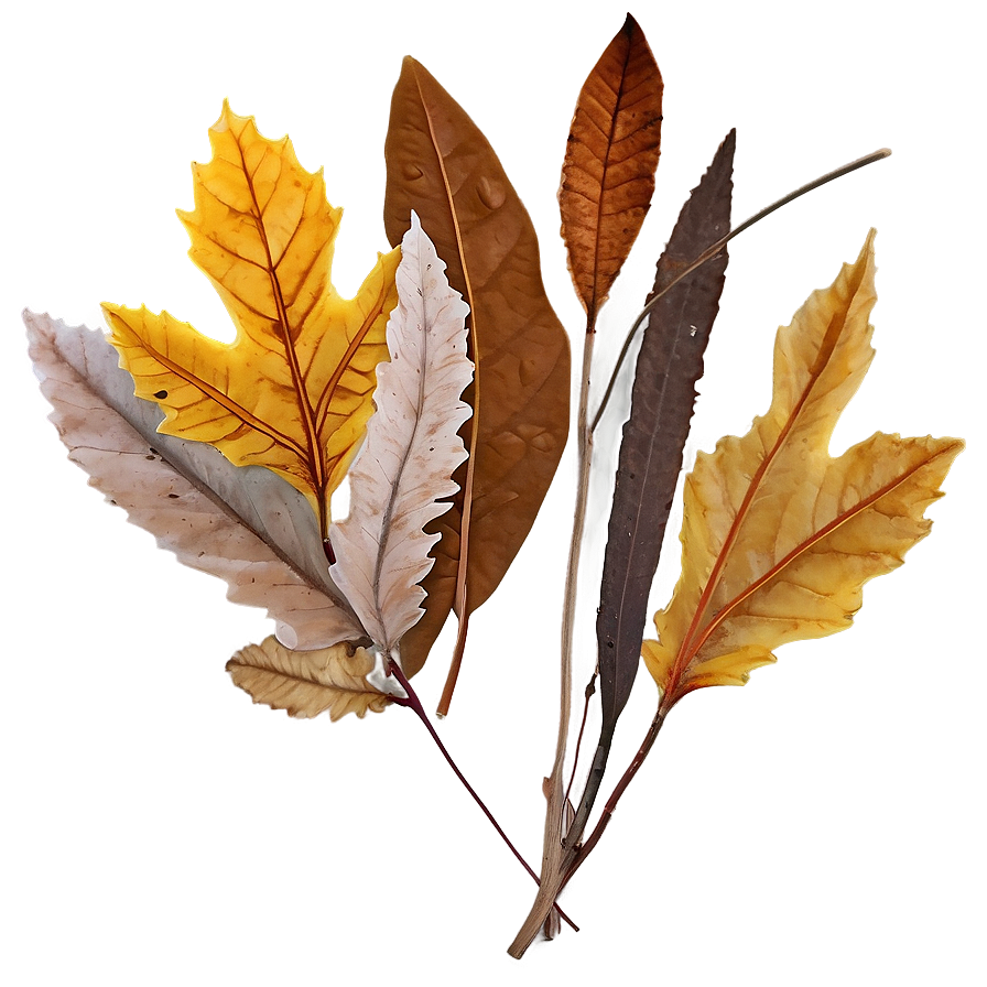 Rustic Fallen Leaves Arrangement Png 06292024 PNG Image