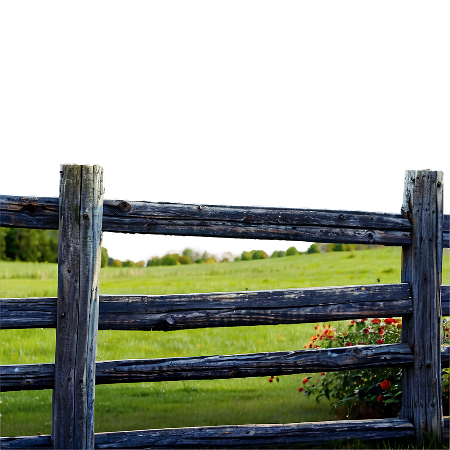 Rustic Farm Fence Png Nct6 PNG Image