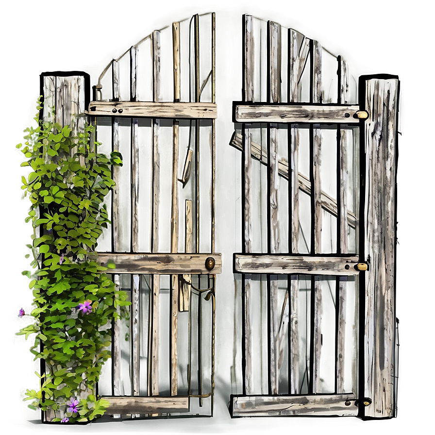 Rustic Farmhouse Gate Png Rlv8 PNG Image