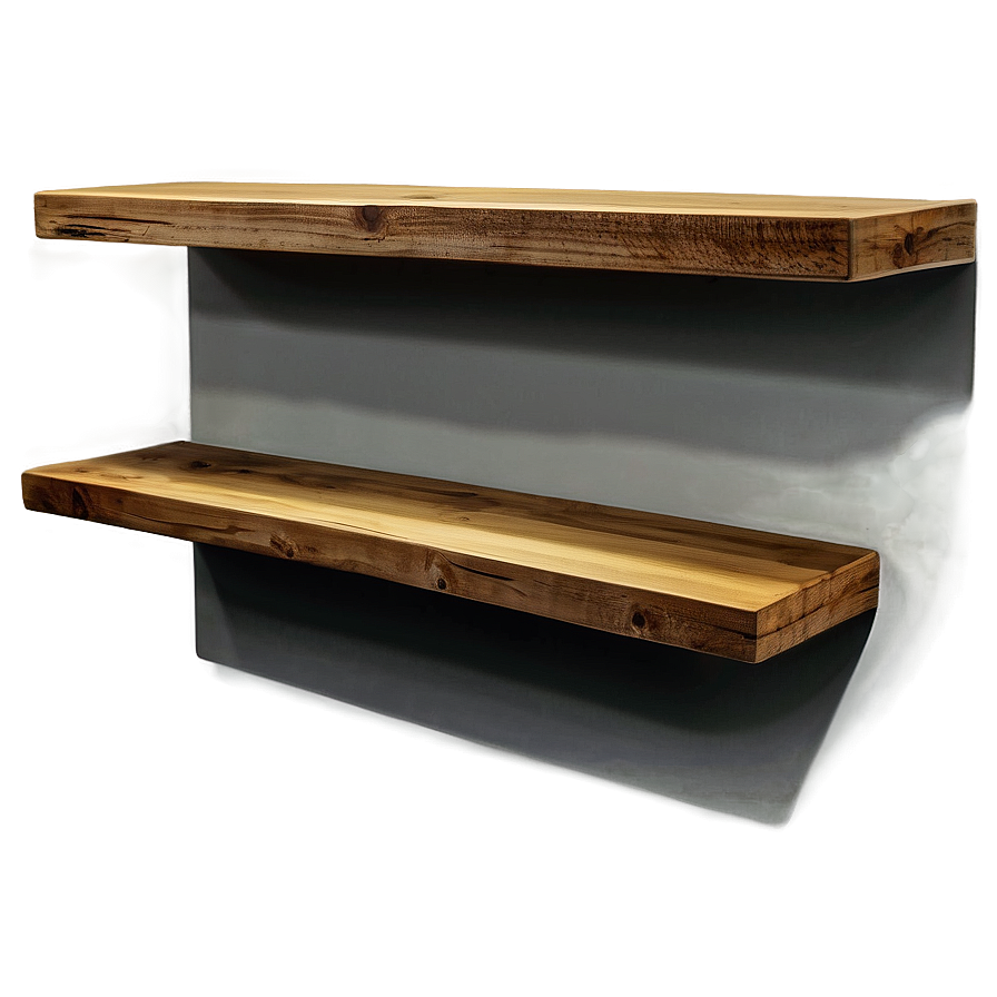 Rustic Floating Shelves Png 06132024 PNG Image