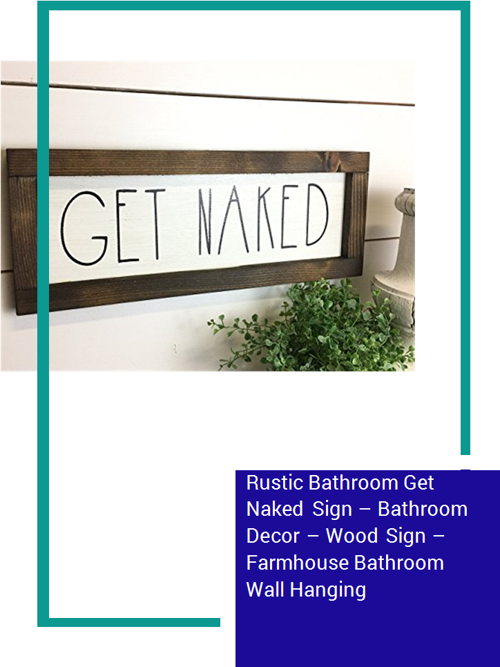 Rustic Get Naked Wood Sign PNG Image