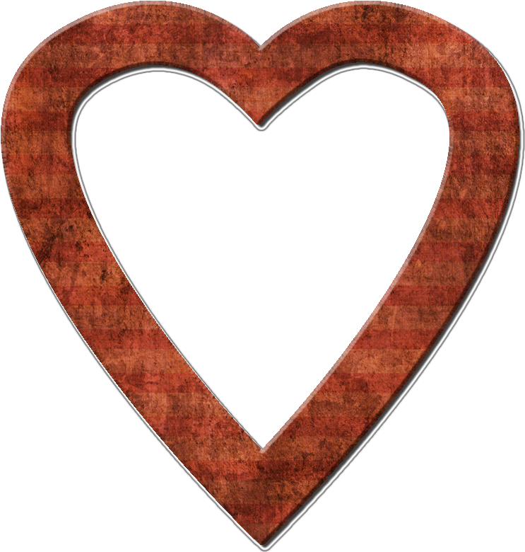 Rustic Heart Frame.png PNG Image