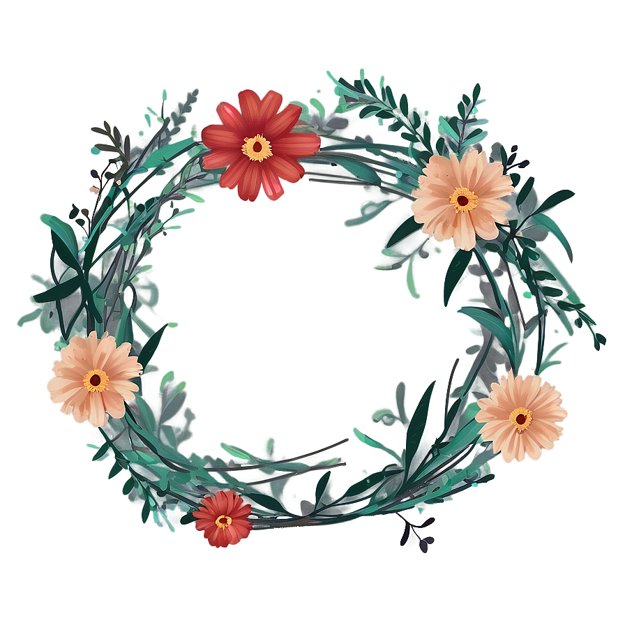 Rustic Indie Flower Decoration Png 06252024 PNG Image