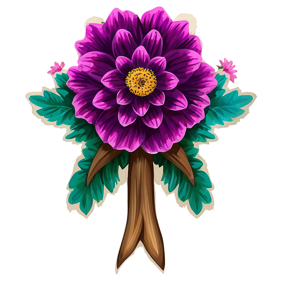 Rustic Indie Flower Decoration Png Nsa6 PNG Image