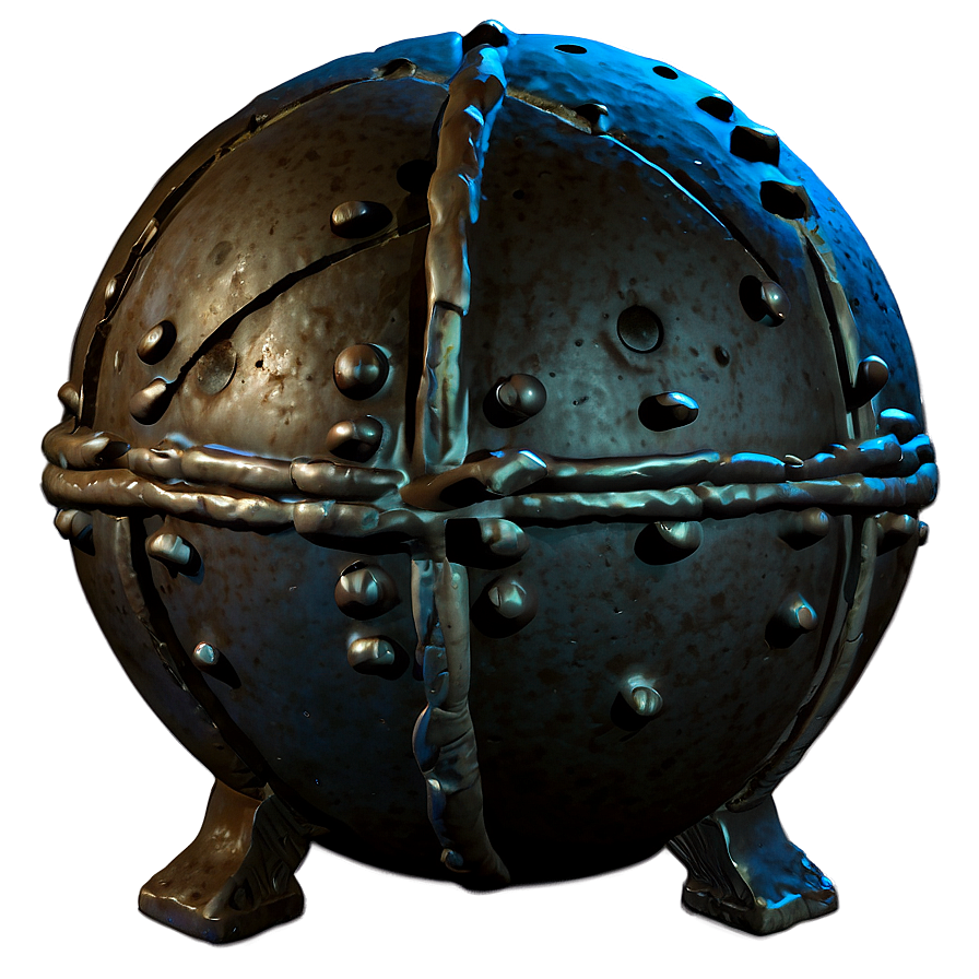 Rustic Iron Cannonball Png 4 PNG Image