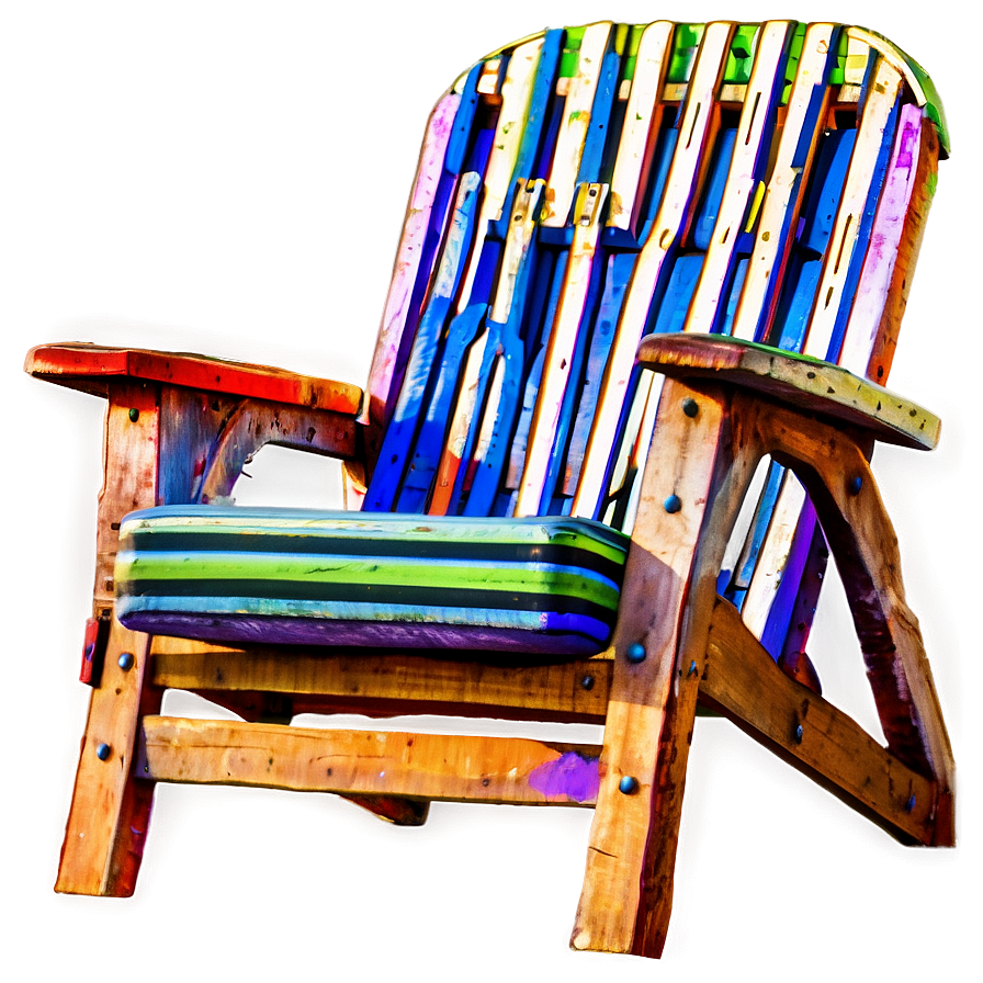 Rustic Lawn Chair Png Vce PNG Image