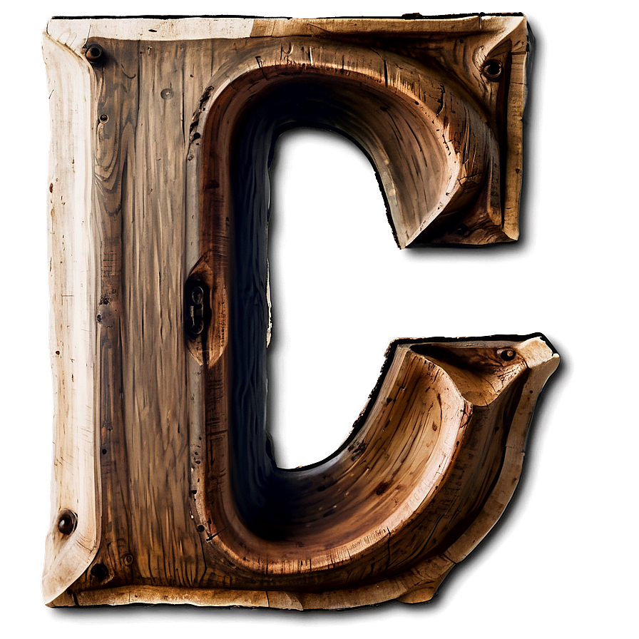 Rustic Letter C Png 23 PNG Image