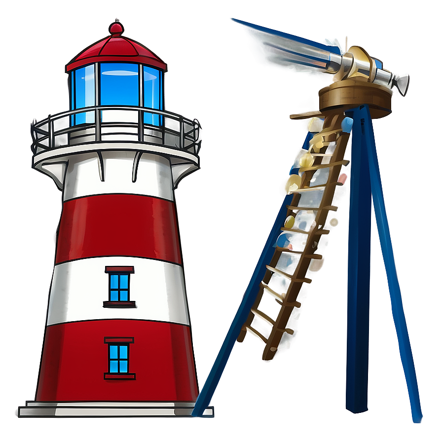 Rustic Lighthouse Drawing Png Stn84 PNG Image