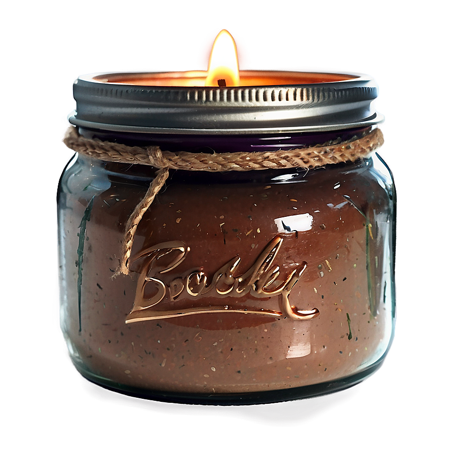 Rustic Mason Jar Candle Png Yik PNG Image