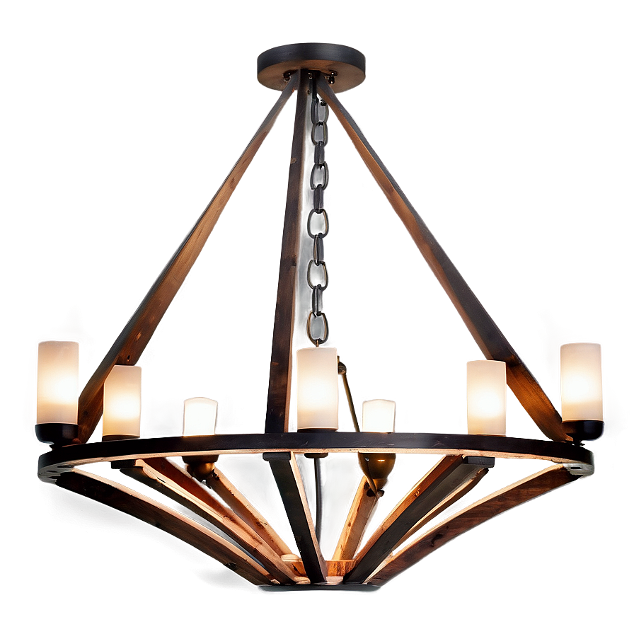 Rustic Modern Chandelier Png 06282024 PNG Image