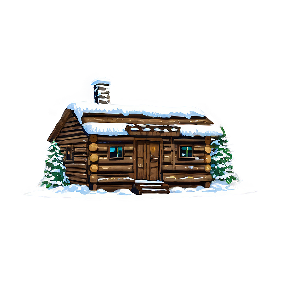 Rustic Noel Log Cabin Png 64 PNG Image