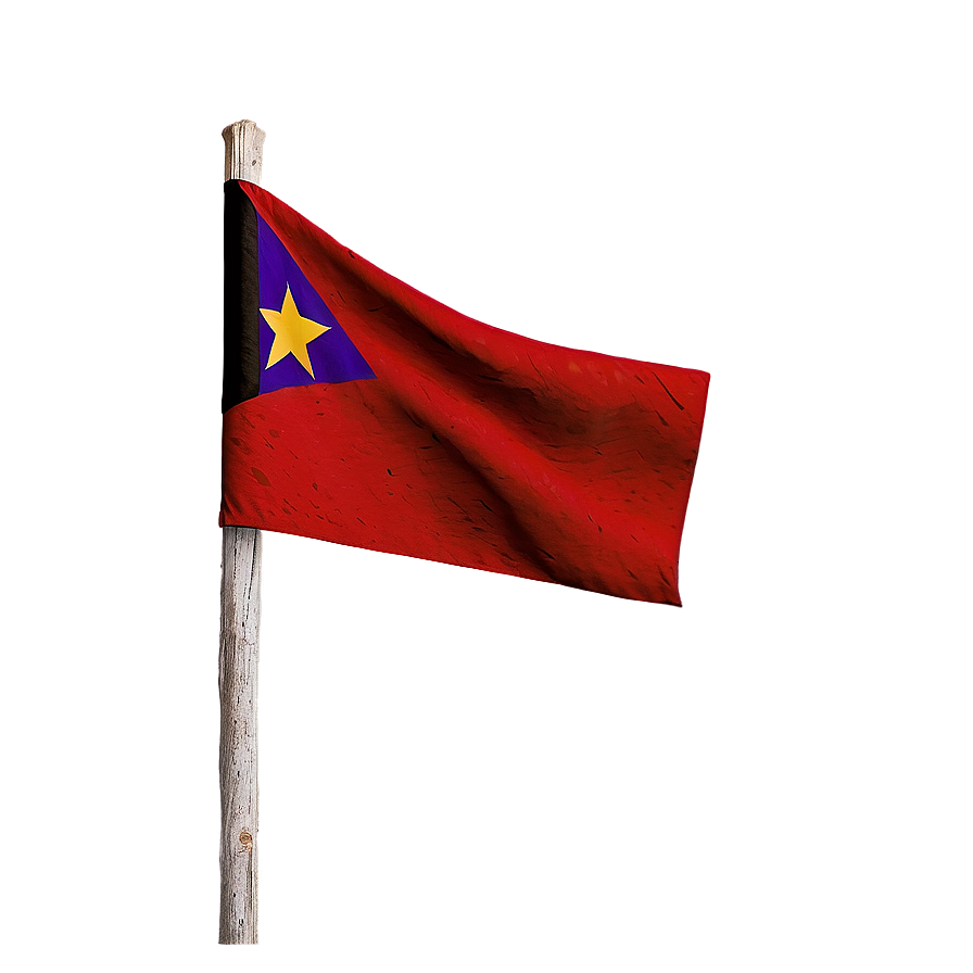 Rustic Red Flag Theme Png Jtk PNG Image