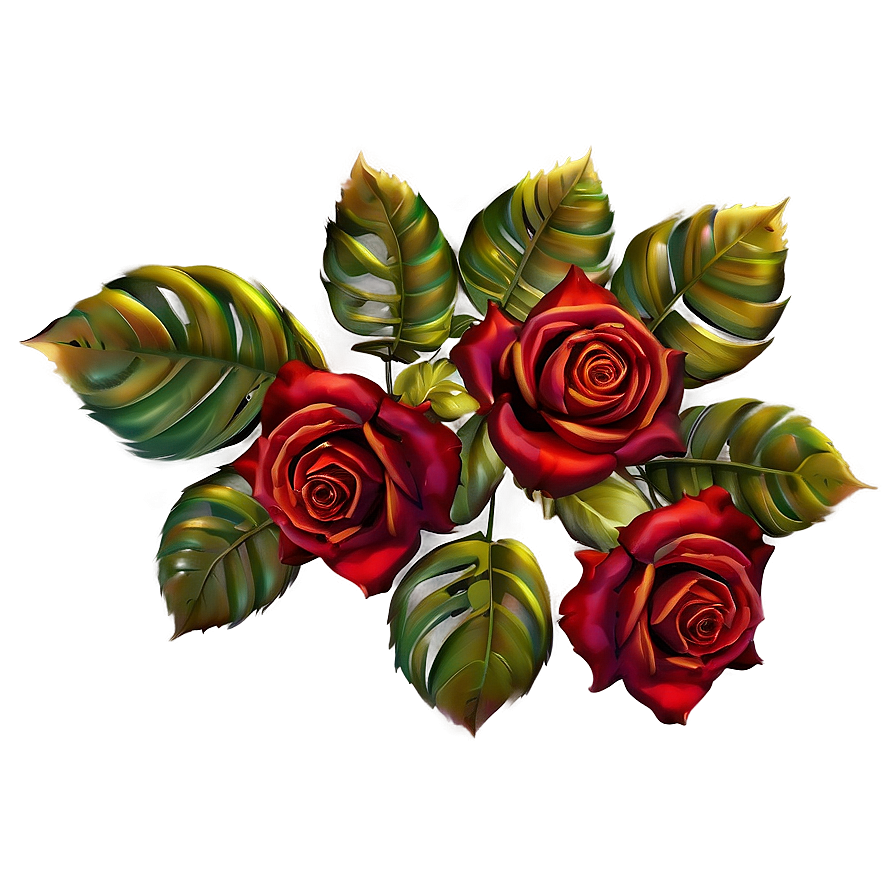 Rustic Rose Decoration Png 06292024 PNG Image