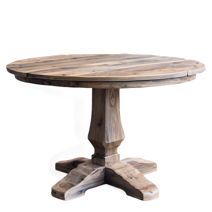 Rustic Round Table Charm Png 06132024 PNG Image