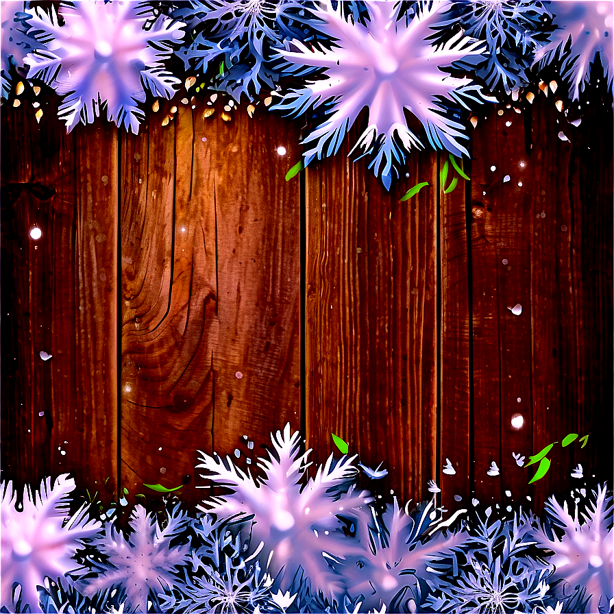 Rustic Snow Border Png 06282024 PNG Image