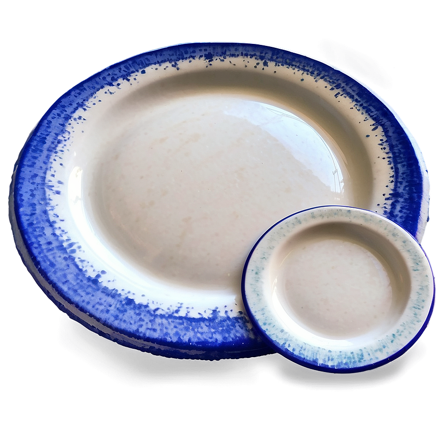 Rustic Stoneware Plates Png Lab23 PNG Image