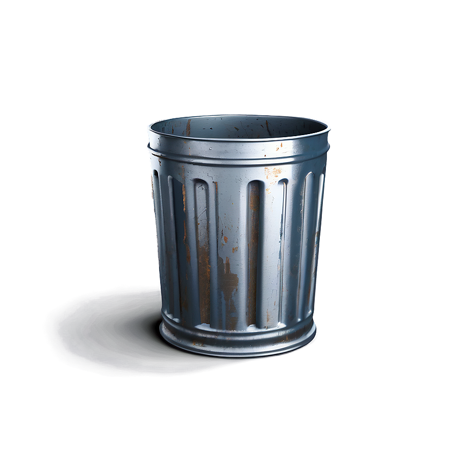 Rustic Trash Bin Rendering Png Vey PNG Image