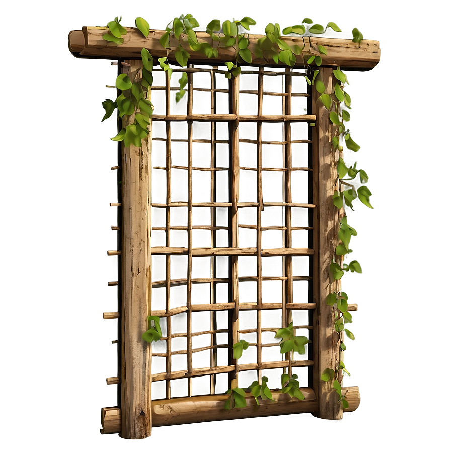 Rustic Trellis For Vines Png 92 PNG Image