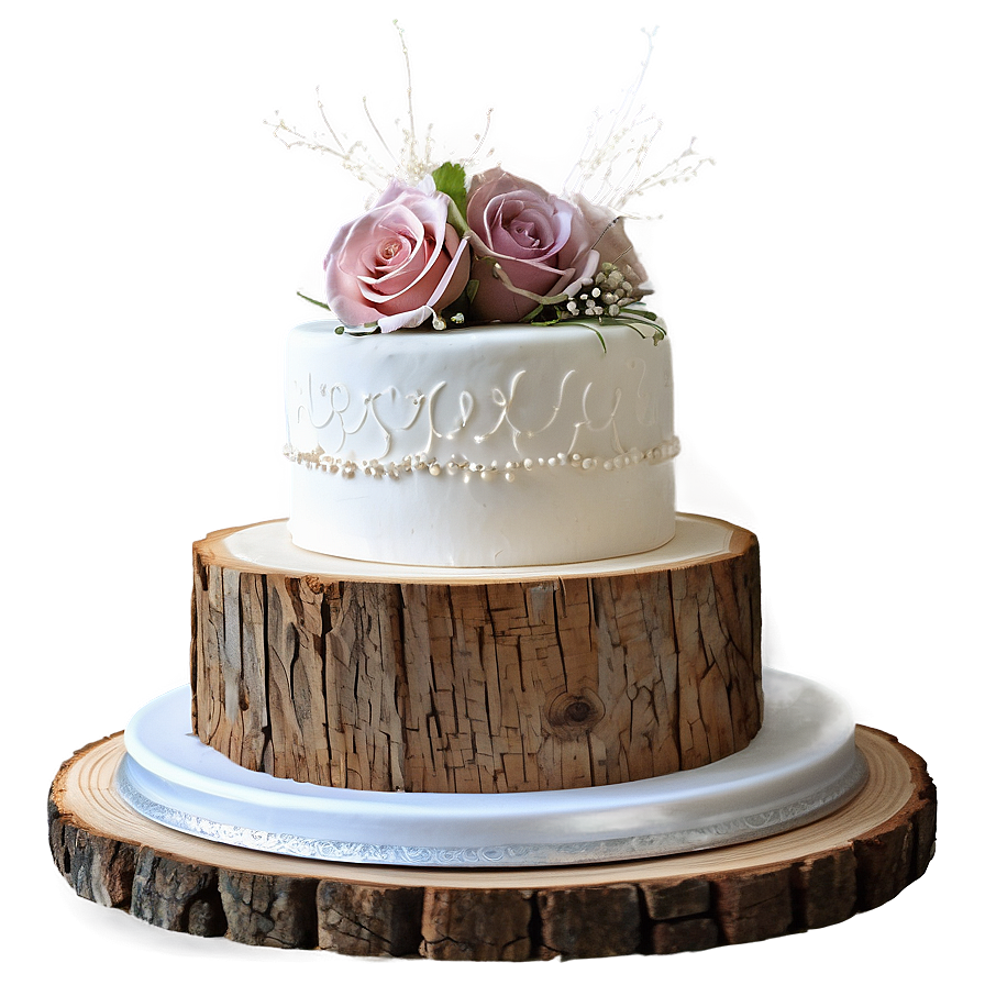 Rustic Wedding Cake Png Hps62 PNG Image