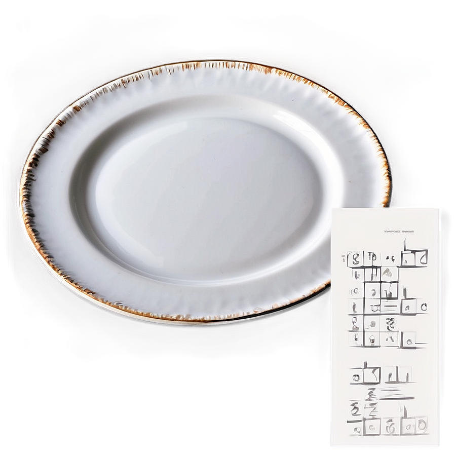 Rustic White Plate Png 34 PNG Image