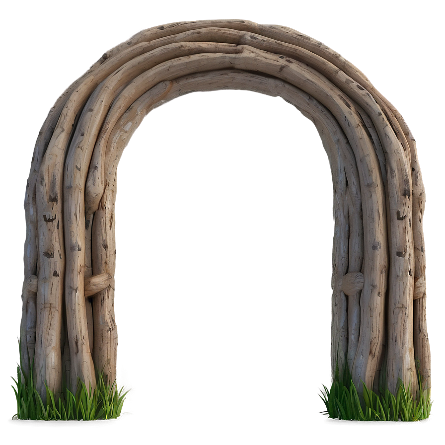 Rustic Wooden Arch Png Cvu PNG Image