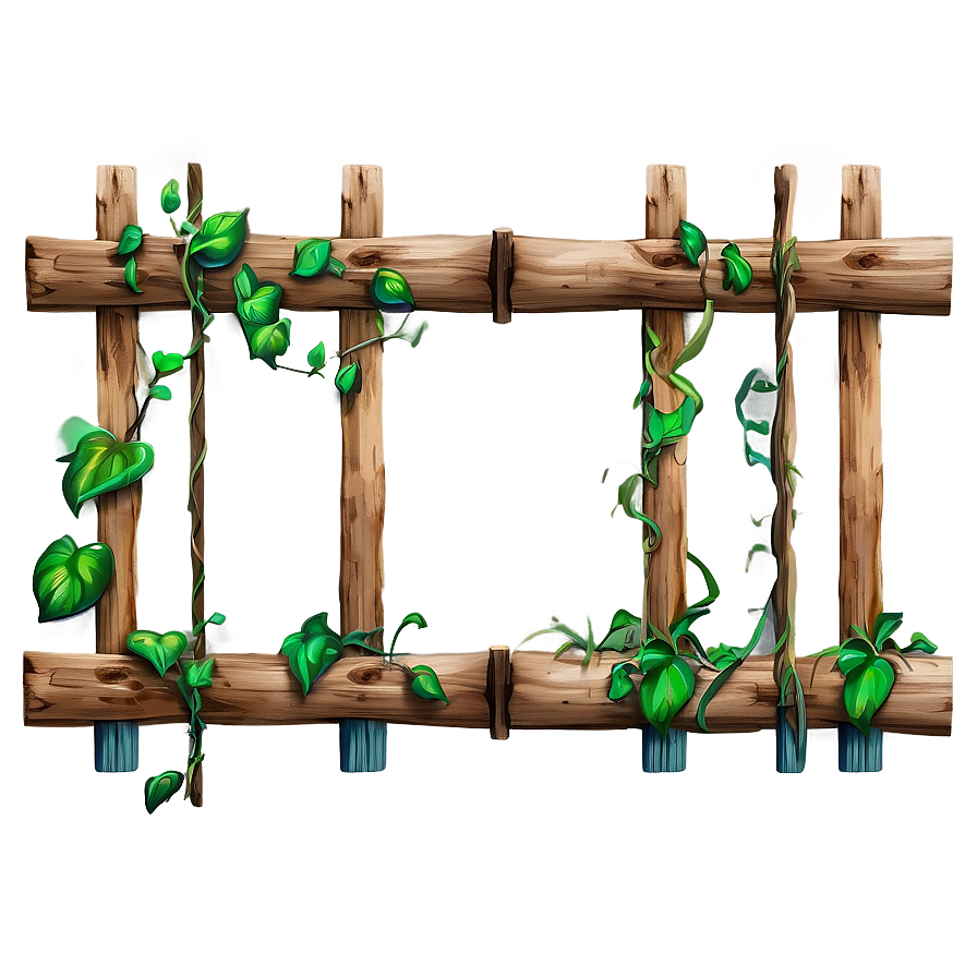 Rustic Wooden Vine Trellis Png Wdk PNG Image