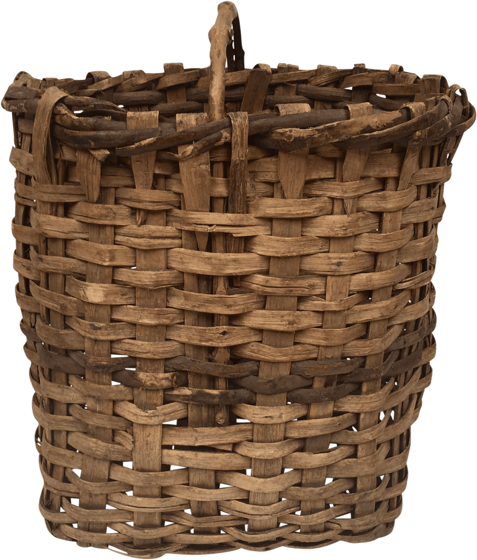 Rustic Woven Basket.png PNG Image