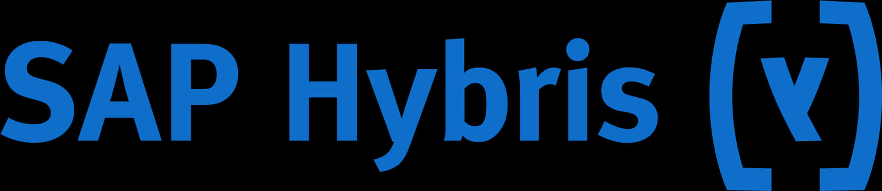 S A P Hybris Logo Blue Background PNG Image