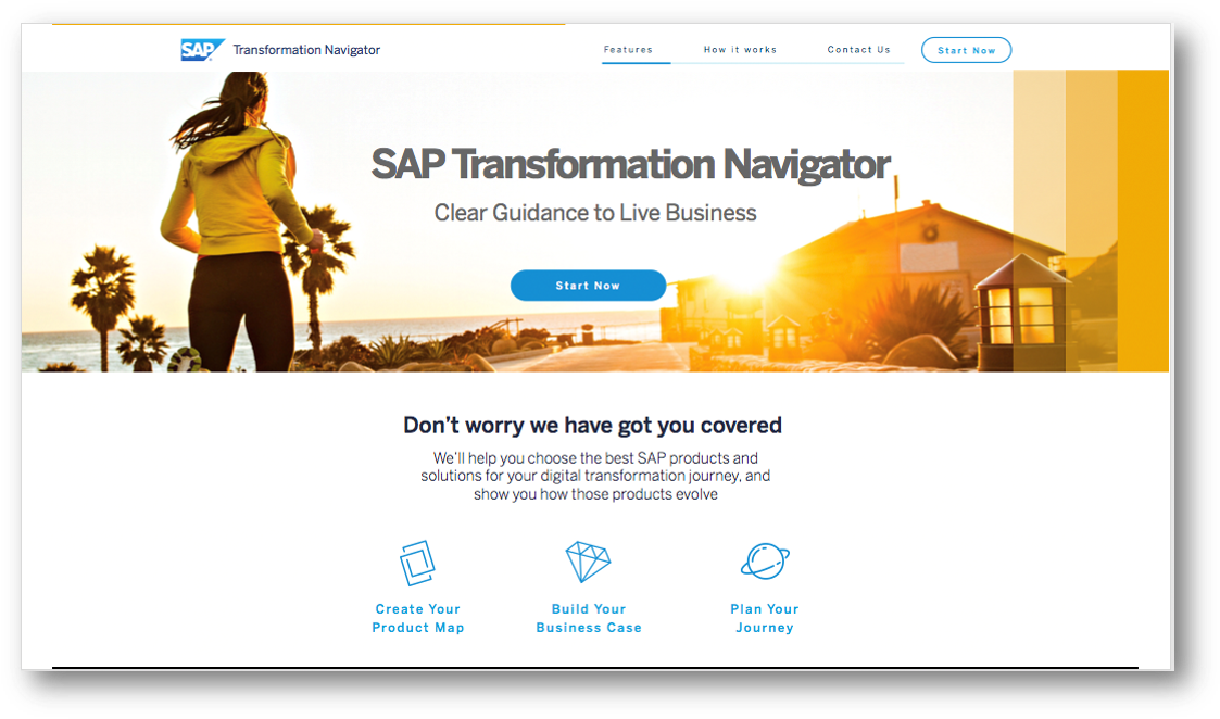 S A P Transformation Navigator Website Screenshot PNG Image