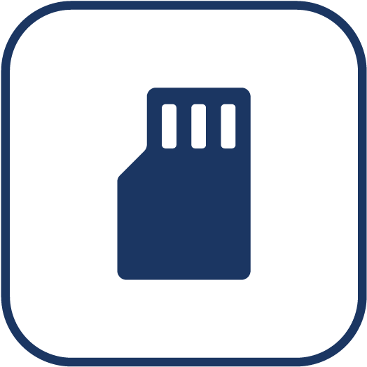 S D Memory Card Icon PNG Image