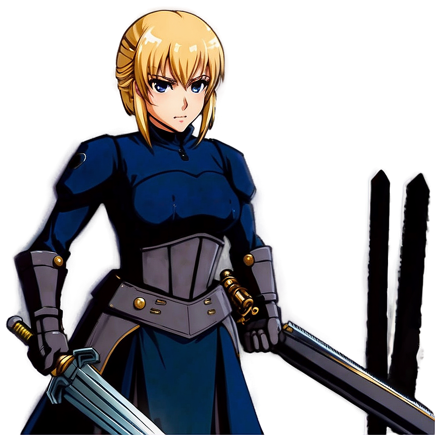 Saber's Determined Look Png Tjv PNG Image