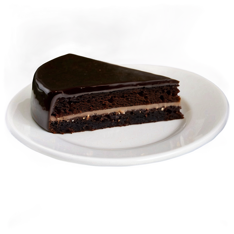 Sacher Cake Slice Png Wqe PNG Image