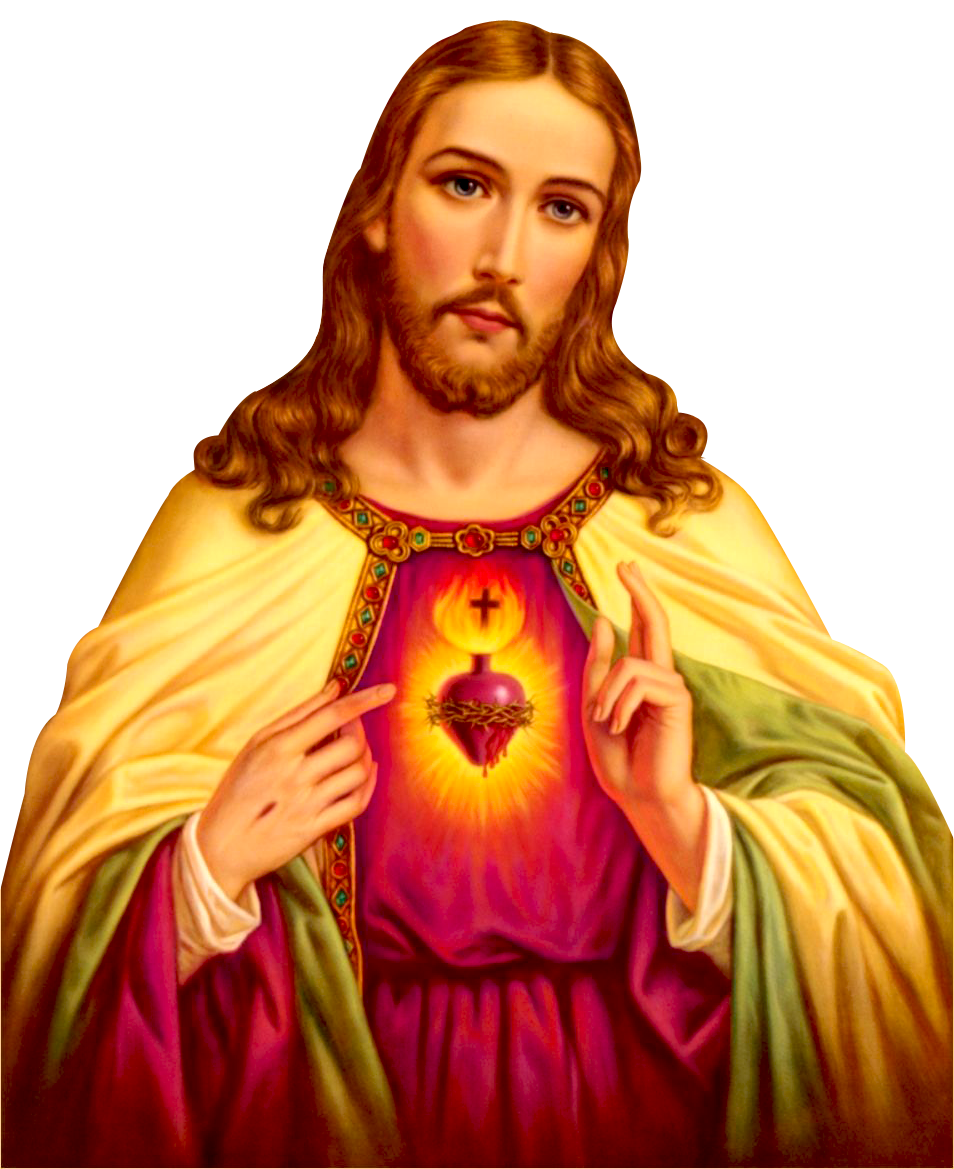 Sacred Heartof Jesus Portrait PNG Image