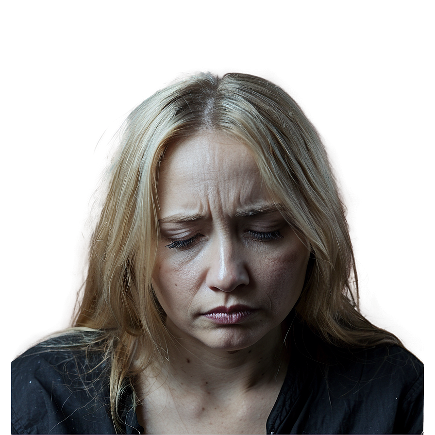 Sad Person With Dark Clouds Png Kii17 PNG Image