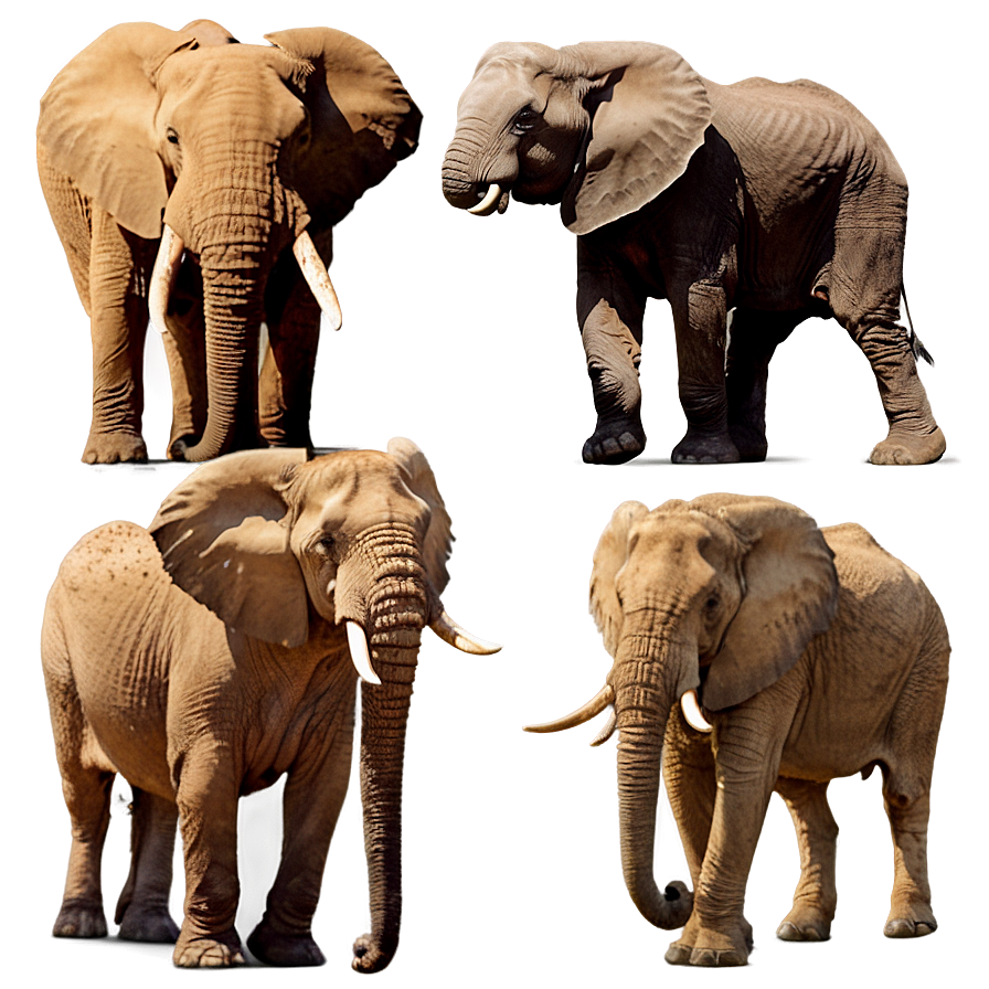 Safari Big Five Animals Png Sbv PNG Image