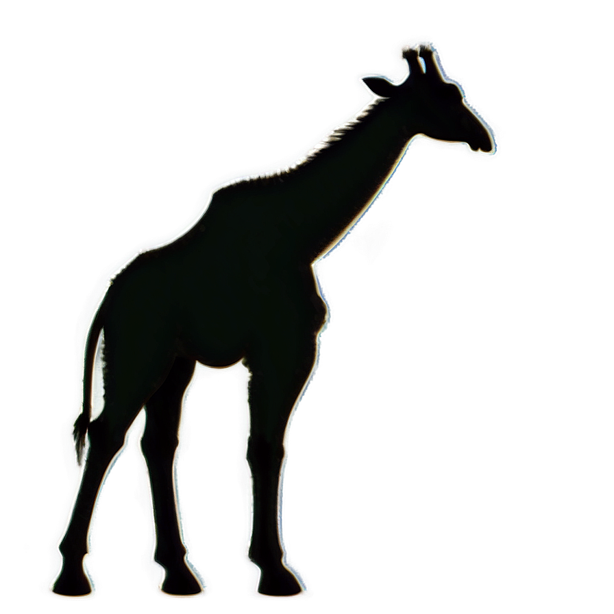 Safari Giraffe Silhouette Png Air26 PNG Image