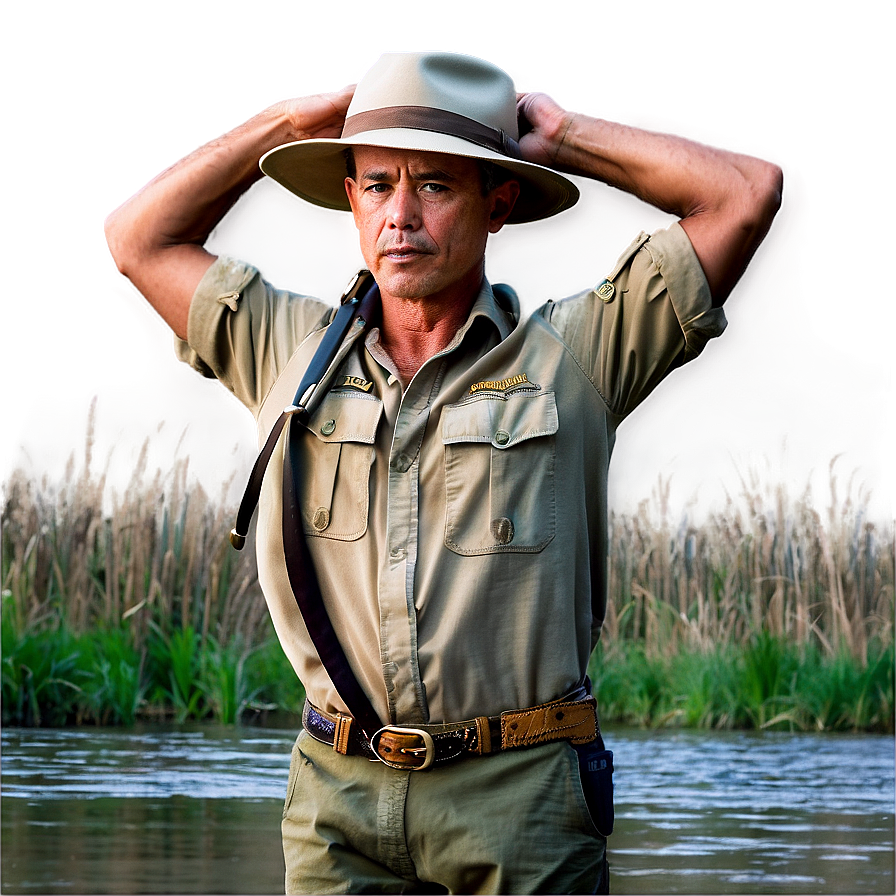 Safari Hat By The River Png Cuh PNG Image