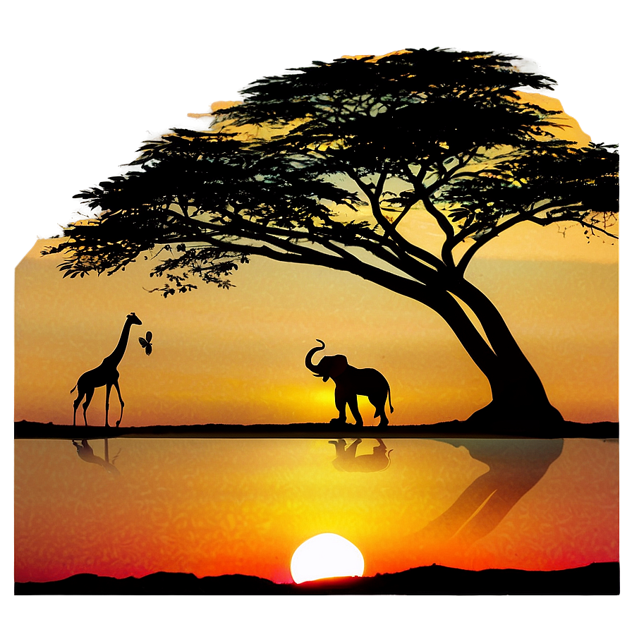 Safari Sunrise View Png 06122024 PNG Image