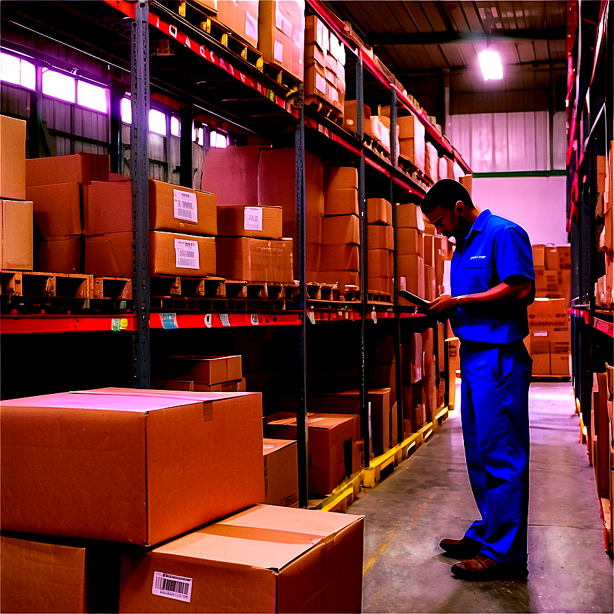 Safe Warehouse Work Environment Png 06122024 PNG Image