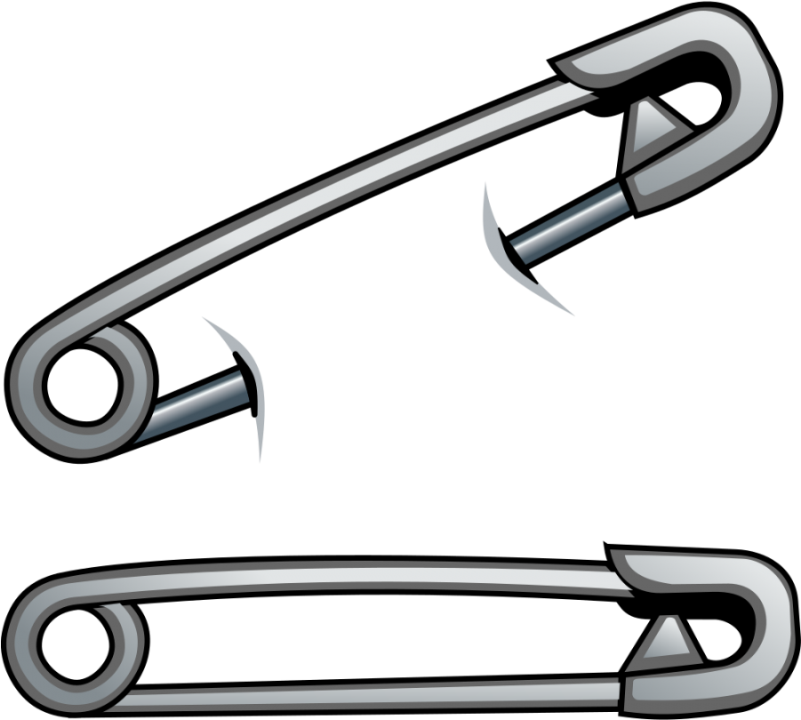 Safety Pin Illustration PNG Image