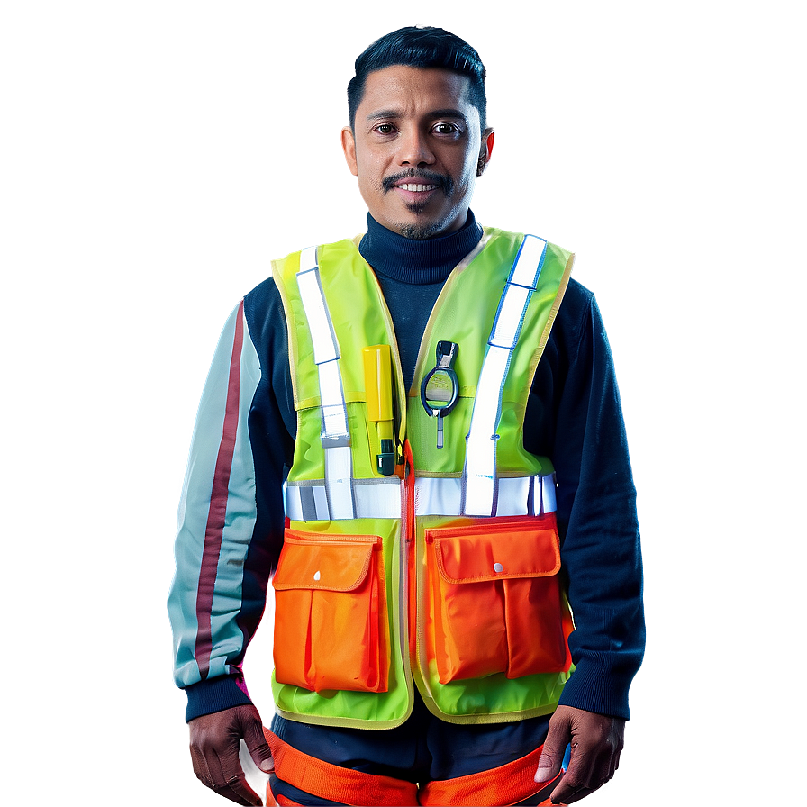 Safety Vest With Pockets Png Ctd38 PNG Image