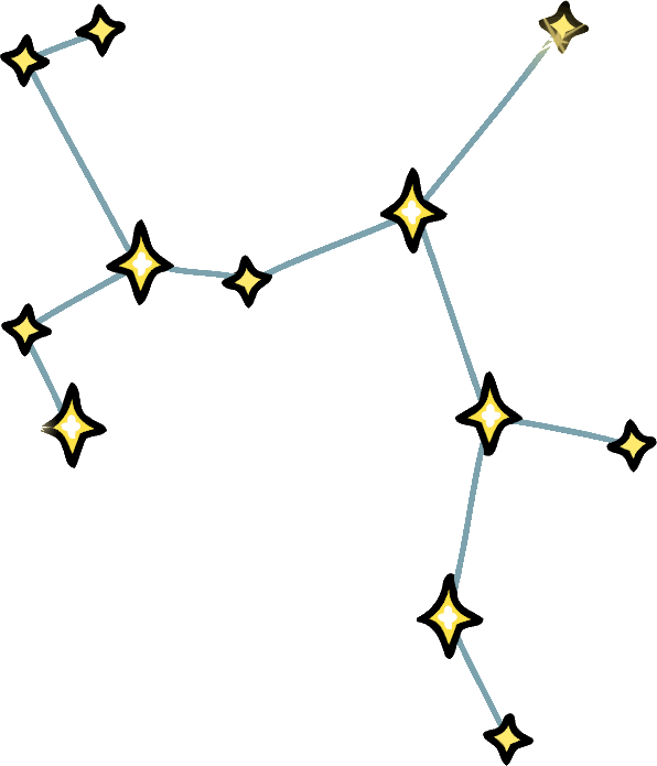 Sagittarius Constellation Art PNG Image