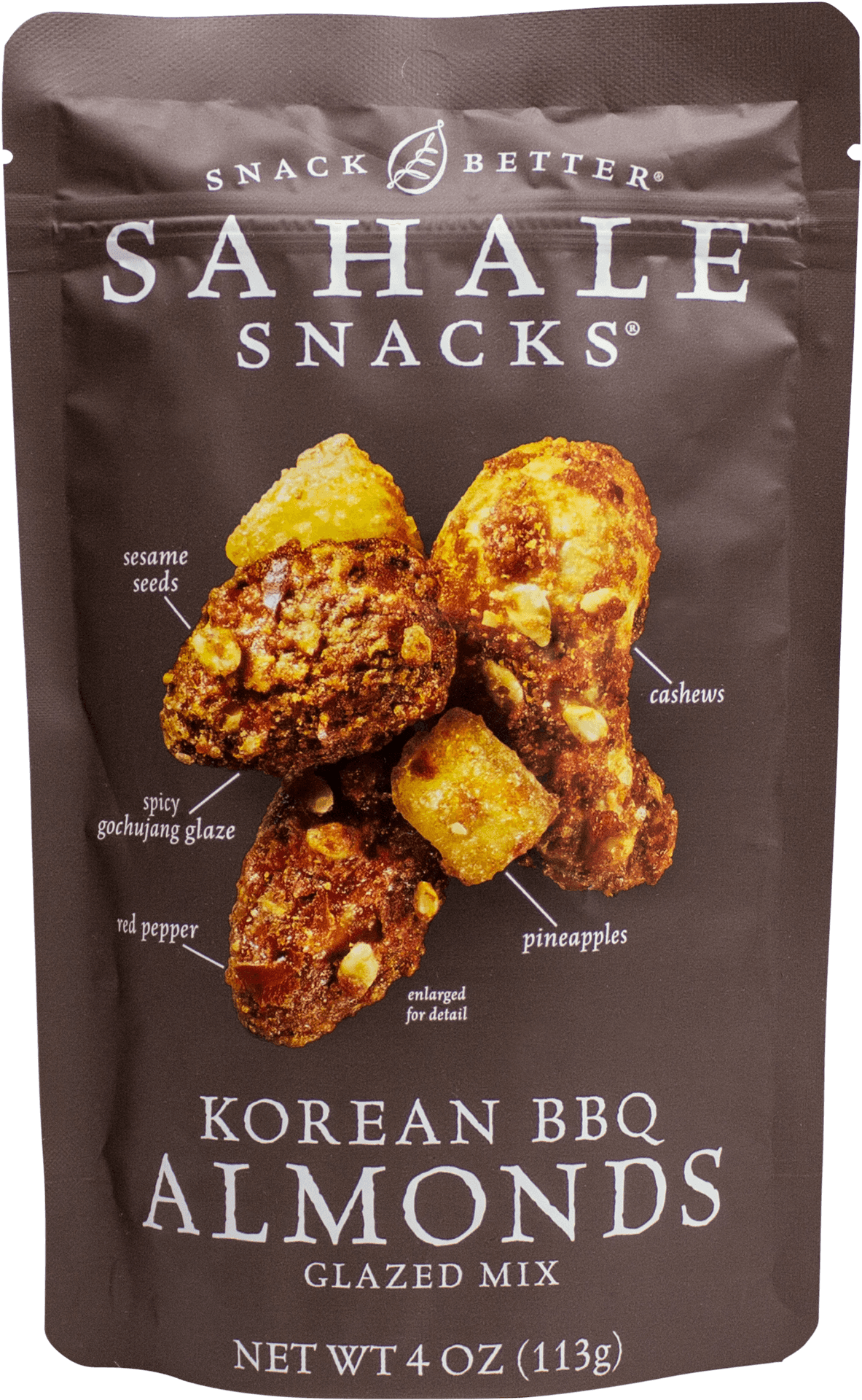 Sahale Snacks Korean B B Q Almonds Glazed Mix Package PNG Image