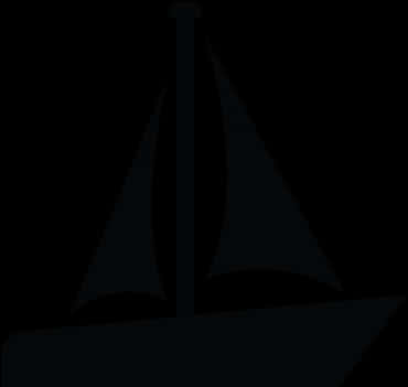 Sailboat Silhouette Art PNG Image