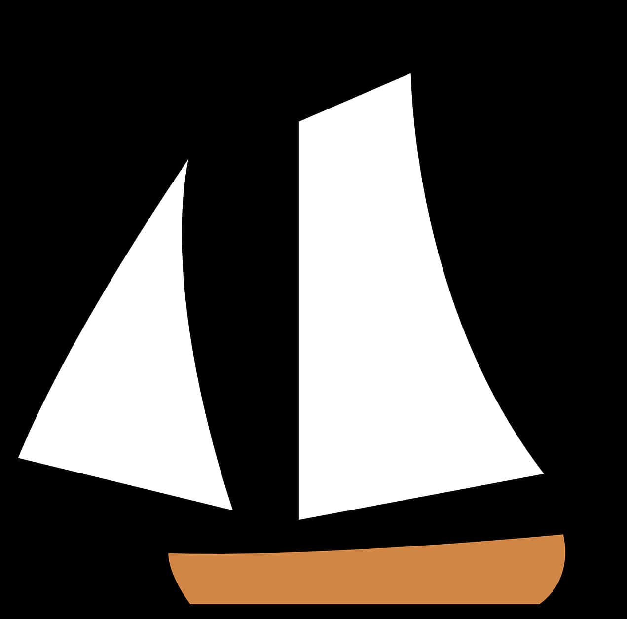 Sailboat Silhouette Graphic PNG Image