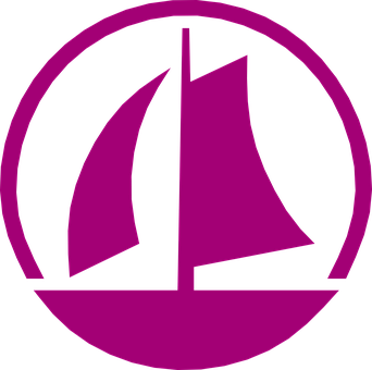 Sailboat Silhouette Icon PNG Image