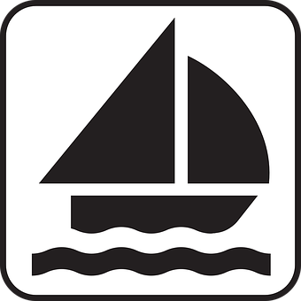 Sailboat Symbol Icon PNG Image