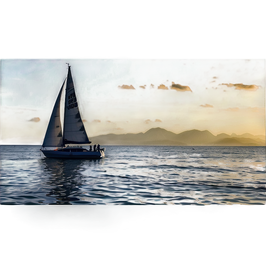 Sailing At Sunset Beach Png 65 PNG Image